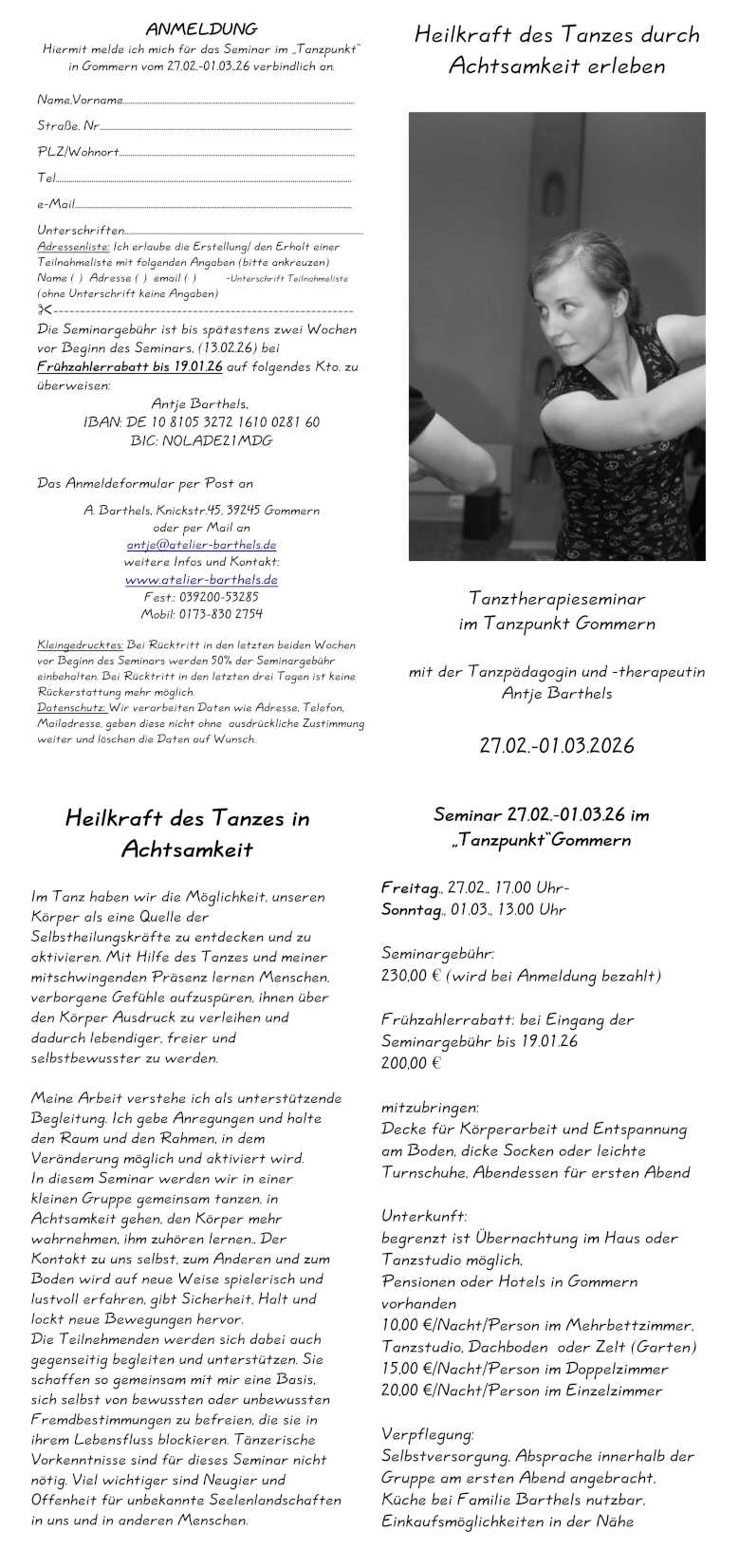 Heilkraft des Tanzes durch Achtsamkeit erleben