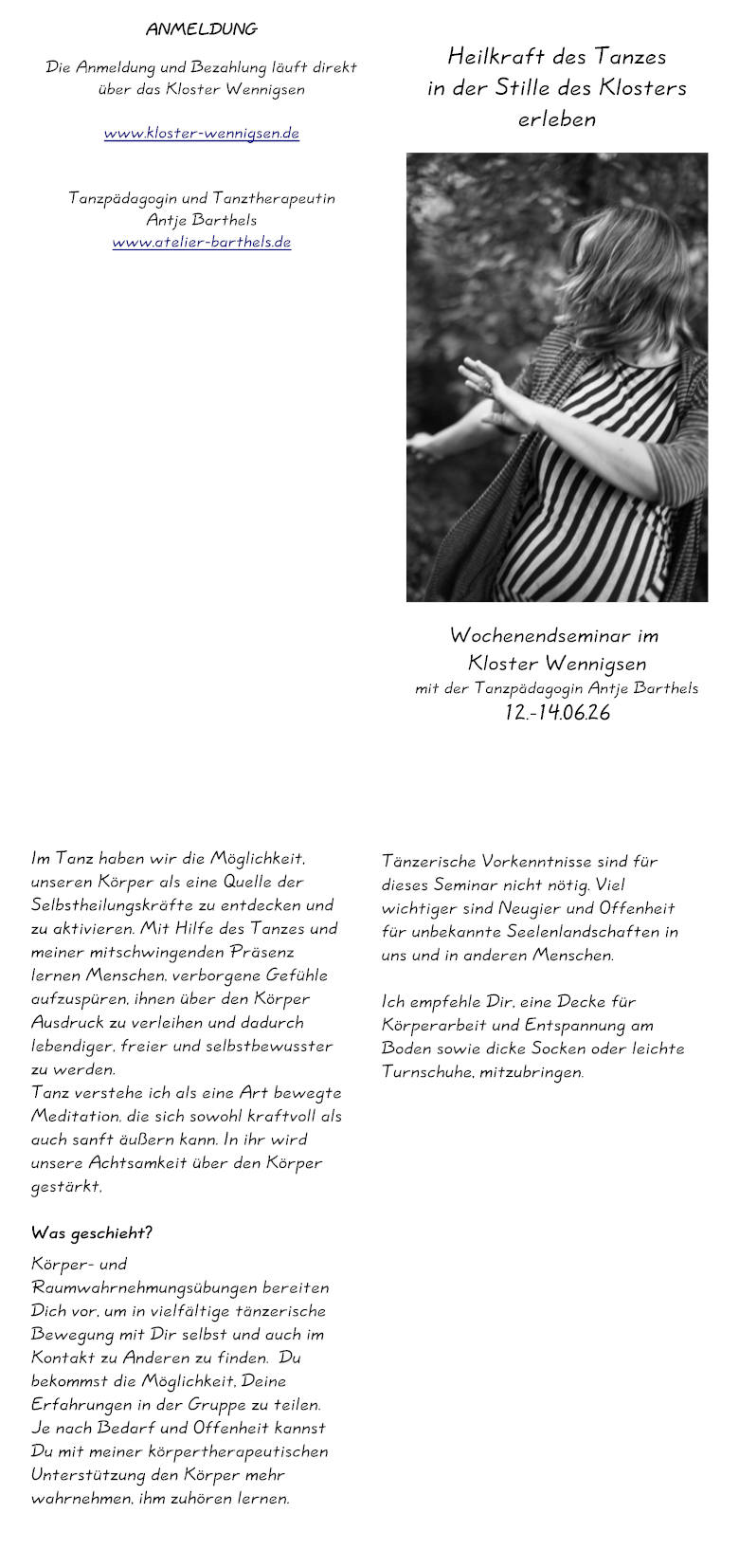 Heilkraft des Tanzes in der Stille des Klosters erleben