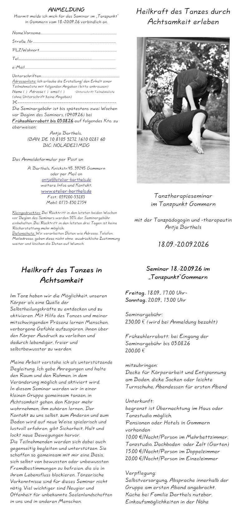 Heilkraft des Tanzes durch Achtsamkeit erleben