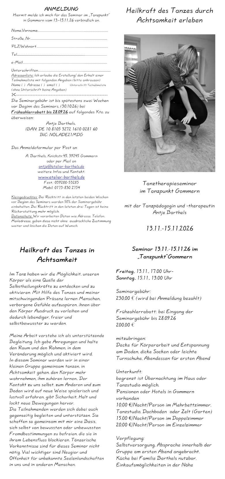 Heilkraft des Tanzes durch Achtsamkeit erleben